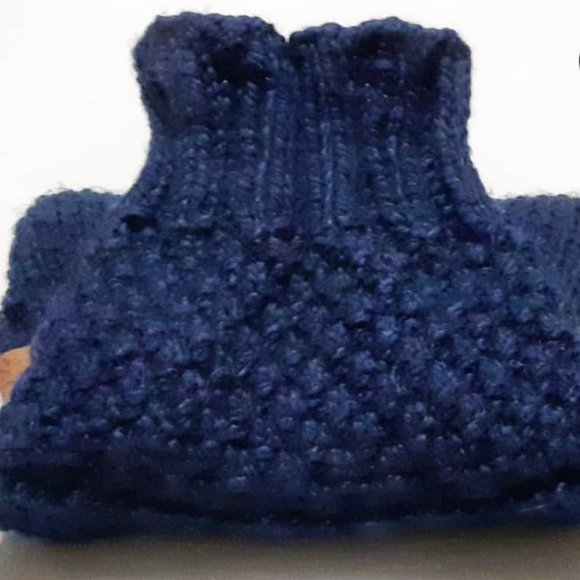 L Double Dutch Gansey Dog Sweater - Picture 4 of 4